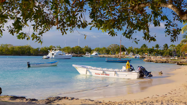 Bayahibe Beach near Sunscape Dominicus La Romana with crystal-clear waters and relaxing Caribbean shoreline