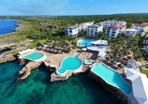 Whala Bayahibe beachfront hotel with ocean views and relaxed atmosphere in Bayahibe, Dominican Republic.
